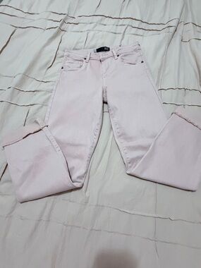 Kut from the Kloth Pale Pink Straight Leg Jeans